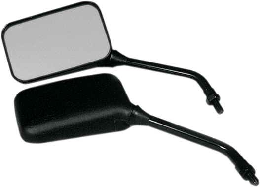 EMGO Mirror - GP Deluxe - Side View - Long - Rectangle - Black