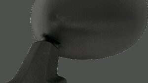 EMGO Mirror - Side View - Round - Black - Left