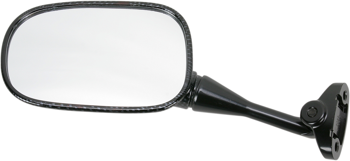 EMGO Mirror - Side View - Carbon Fiber - Rectangle - Left - Honda