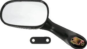EMGO Mirror - Side View - Oval - Black - Left