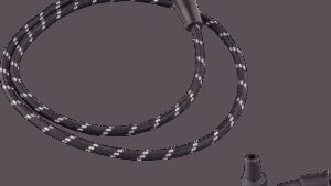 DRAG SPECIALTIES Plug Wires - Braided - Black/White