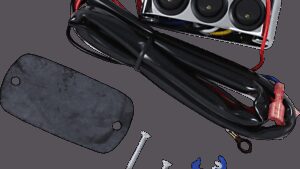 SHOW CHROME LED Switch Block Assembly - Clutch Side - Chrome