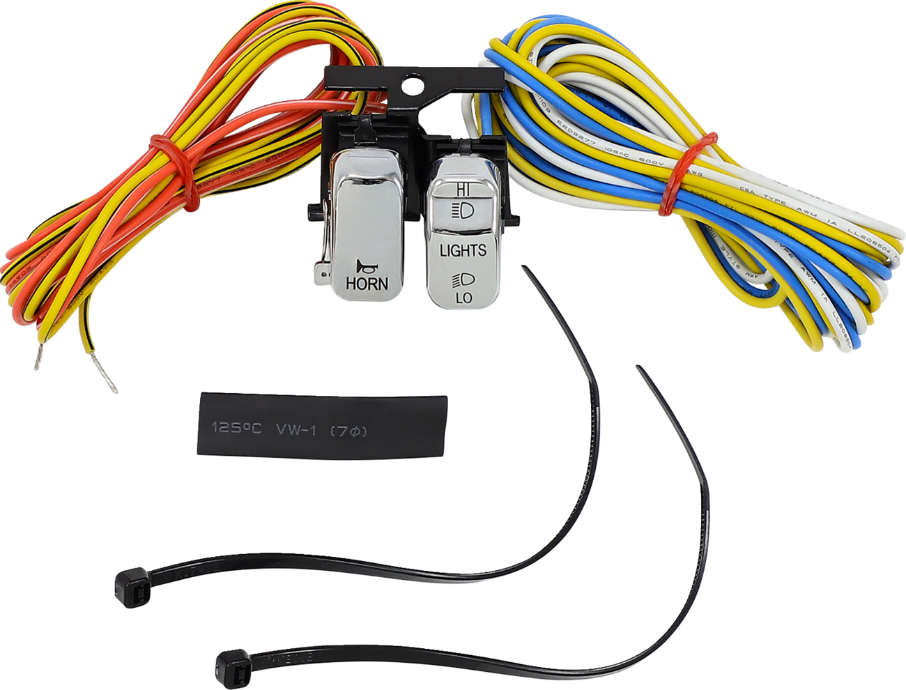 DRAG SPECIALTIES Handlebar Switch Kit - Dimmer/Horn - Chrome