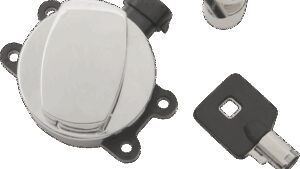 DRAG SPECIALTIES Side Hinge Ignition Switch with Fork Lock - Chrome