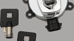 DRAG SPECIALTIES Ignition Switch - Skull - Chrome