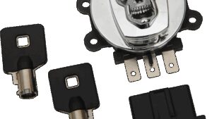 DRAG SPECIALTIES Ignition Switch - Skull - Chrome