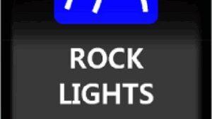 MOOSE OFFROAD Rocker Switch - Rock Lights - Blue