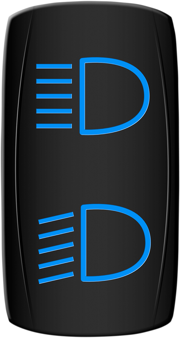 MOOSE OFFROAD Rocker Switch - Hi/Lo Beam - Blue