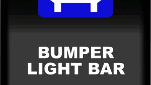 MOOSE OFFROAD Rocker Switch - Bumper Light Bar - Blue