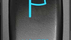 MOOSE OFFROAD Switch - Whip Light - Blue