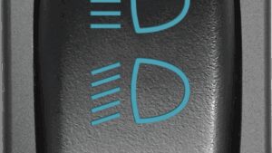 MOOSE OFFROAD Headlight Switch - Blue - Polaris