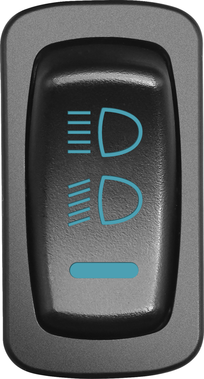 MOOSE OFFROAD Headlight Switch - Blue - Polaris