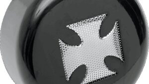 DRAG SPECIALTIES Horn Cover - Cross - Black