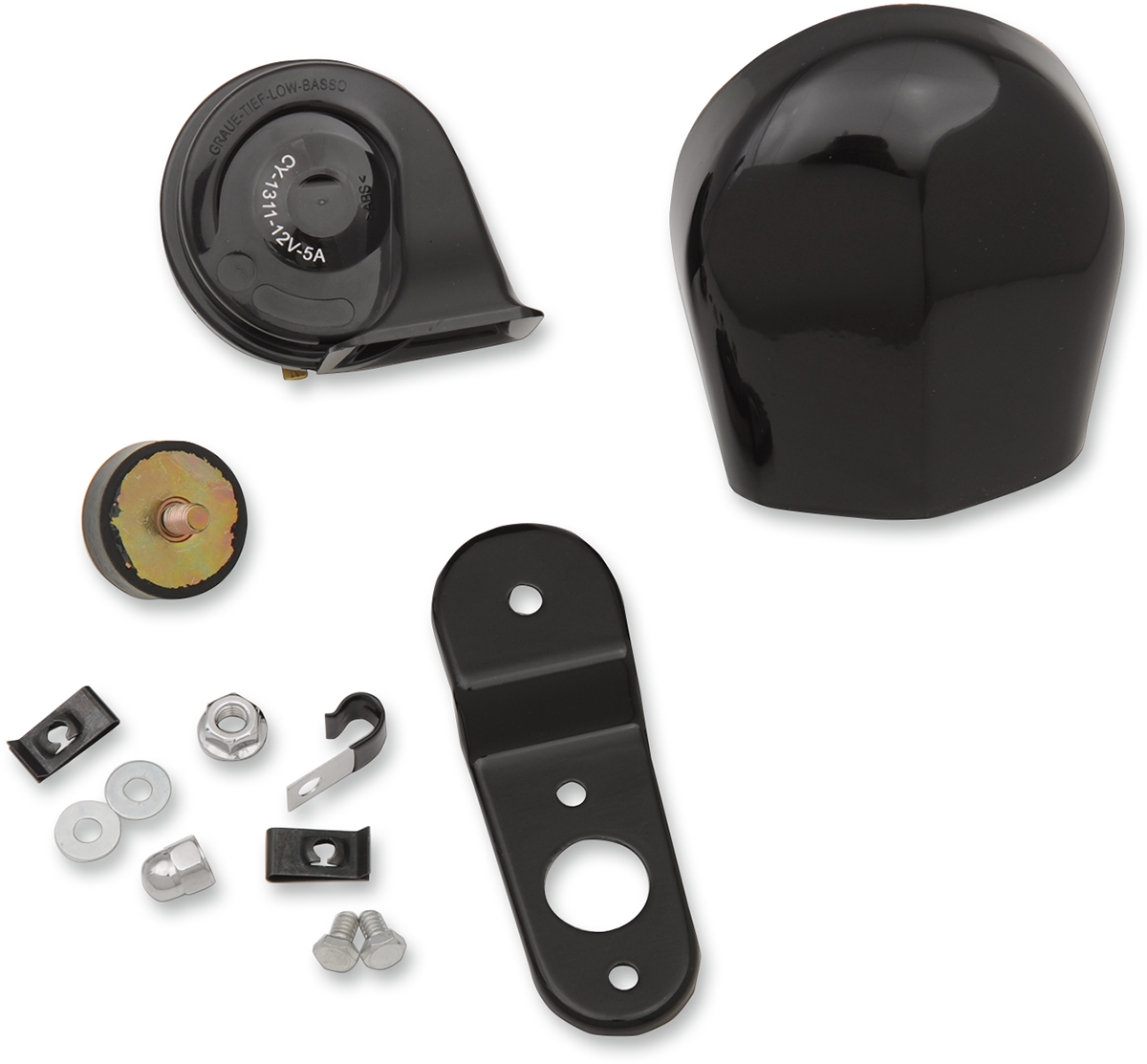 DRAG SPECIALTIES Horn Kit - Black