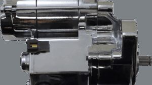 TERRY COMPONENTS Starter Motor - Harley Davidson - Chrome