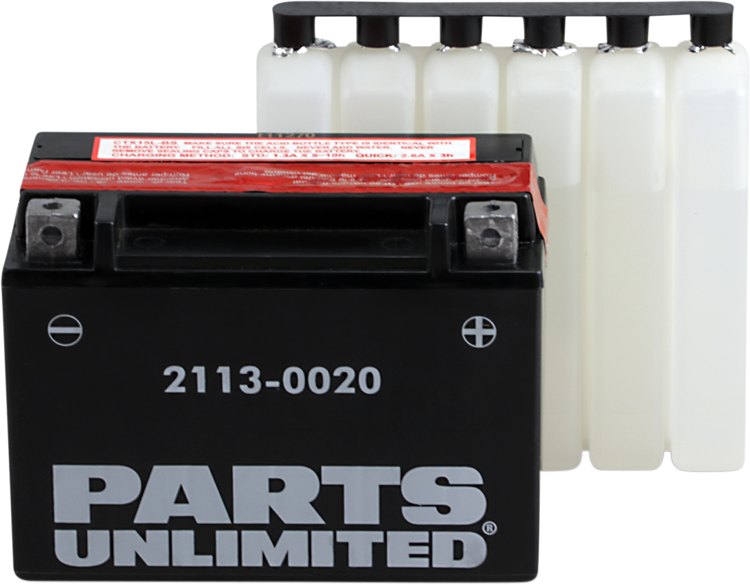 PARTS UNLIMITED AGM Battery - YTX15L-BS .66 L