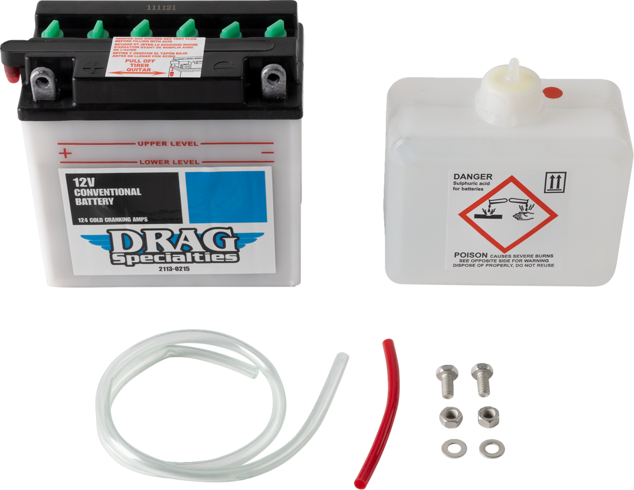 DRAG SPECIALTIES Battery Kit - CB7-A