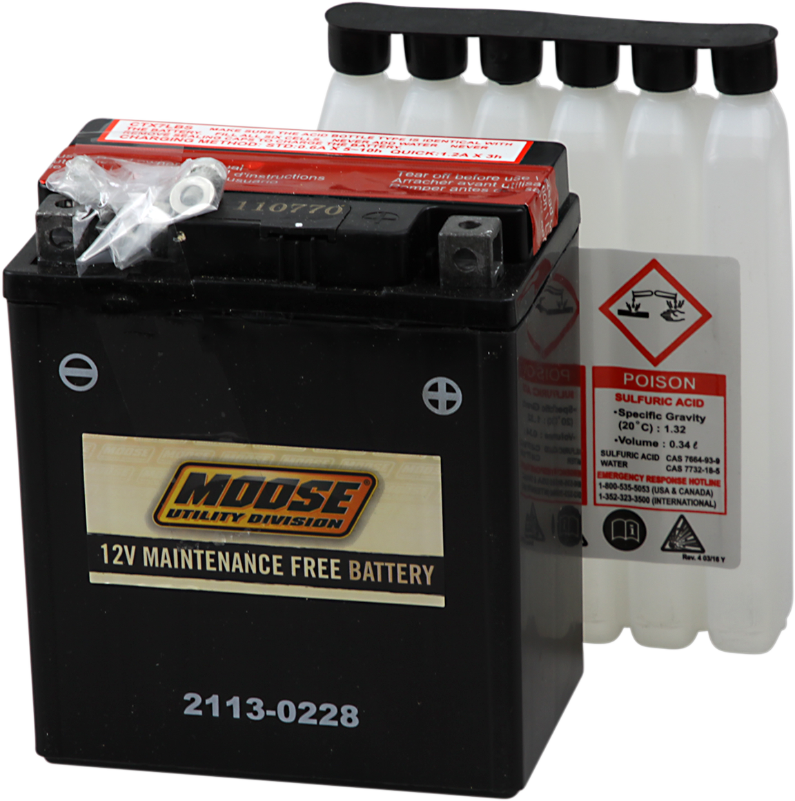 MOOSE OFFROAD AGM Battery - YTX7L-BS