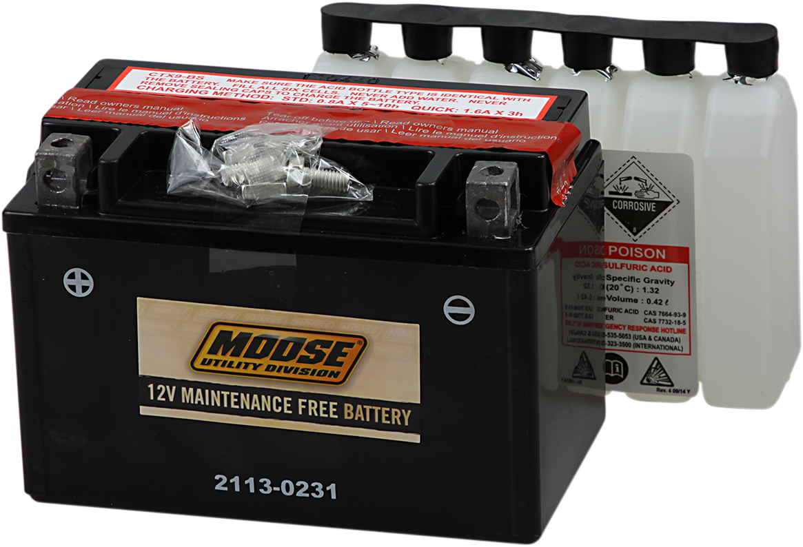 MOOSE OFFROAD AGM Battery - YTX9-BS