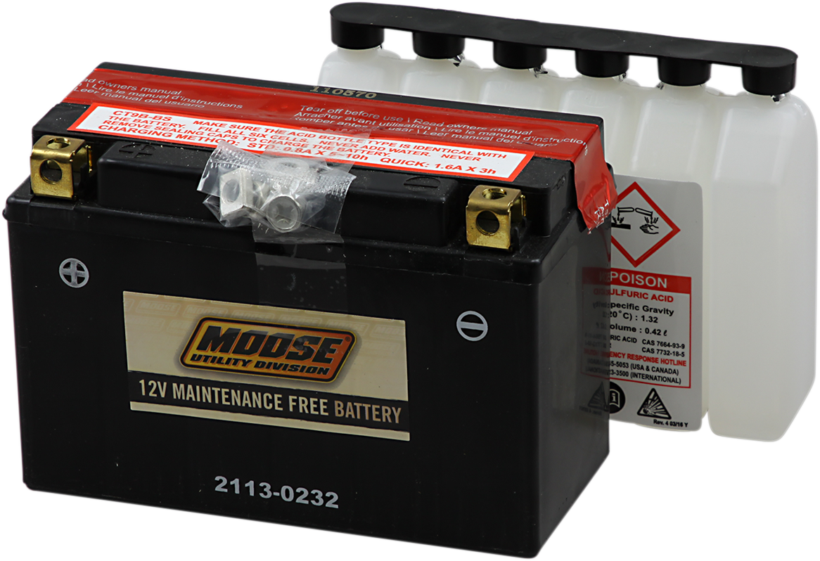 MOOSE OFFROAD AGM Battery - YT9B-BS