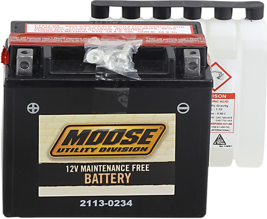 MOOSE OFFROAD AGM Battery - YTX12-BS