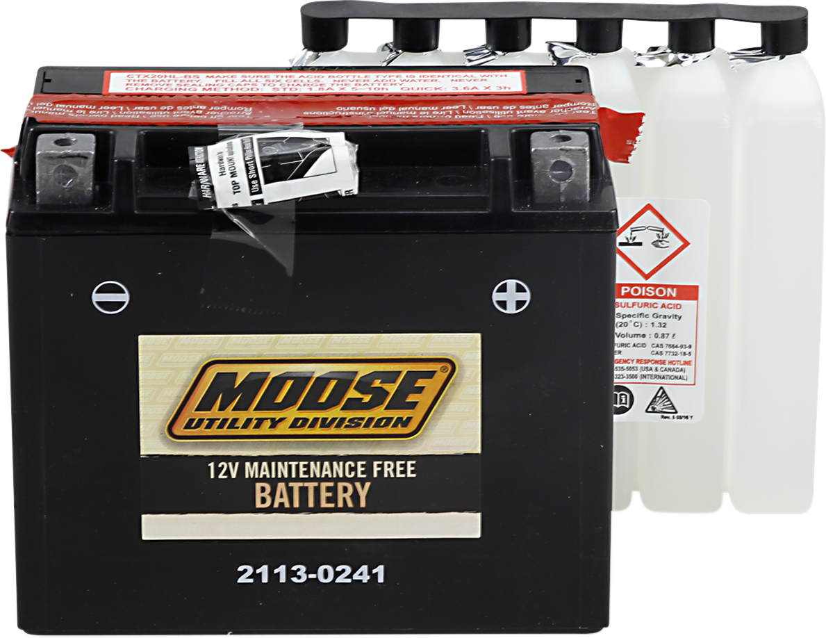 MOOSE OFFROAD AGM Battery - YTX20HL-BS