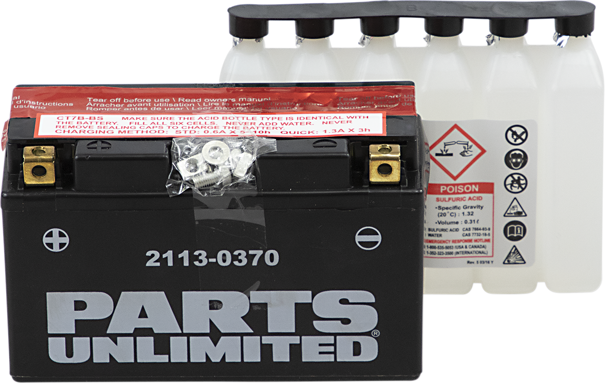 PARTS UNLIMITED AGM Battery - YT7B-BS