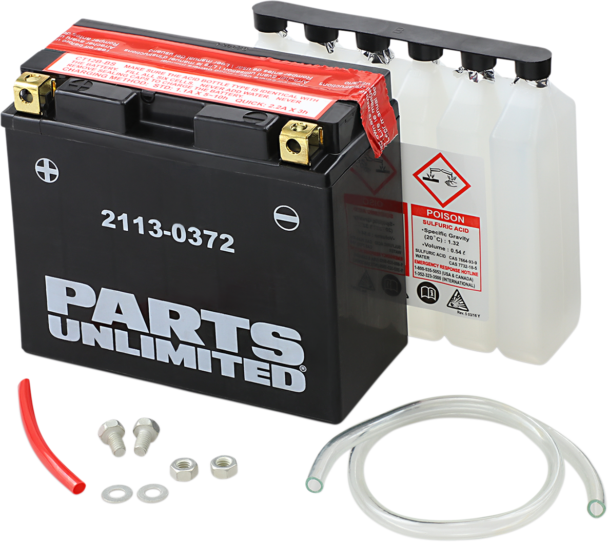PARTS UNLIMITED AGM Battery - YT12B-BS