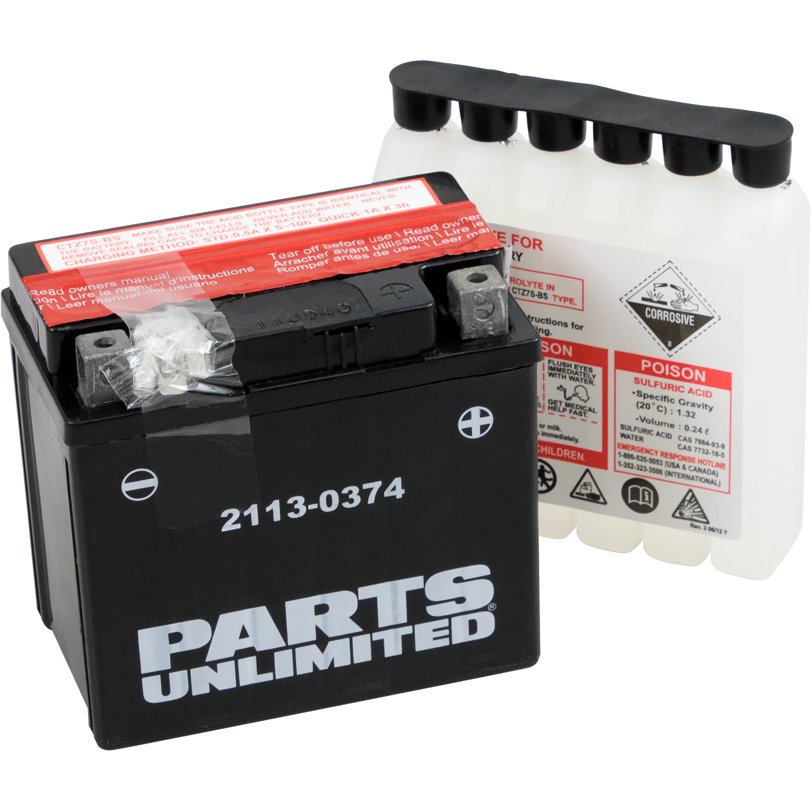 PARTS UNLIMITED Battery - YB10L-B2 - Image 2