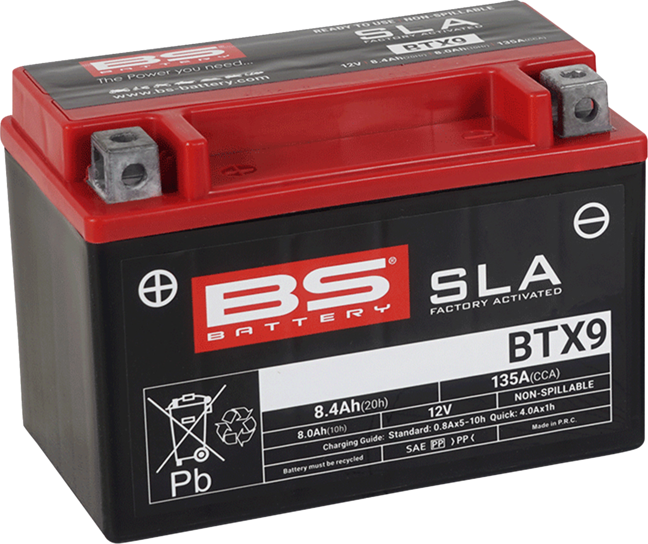 BS BATTERY Battery - BTX9 (YTX)