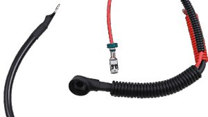 DRAG SPECIALTIES Black Battery Cable Set - '09-'13 FLH/T