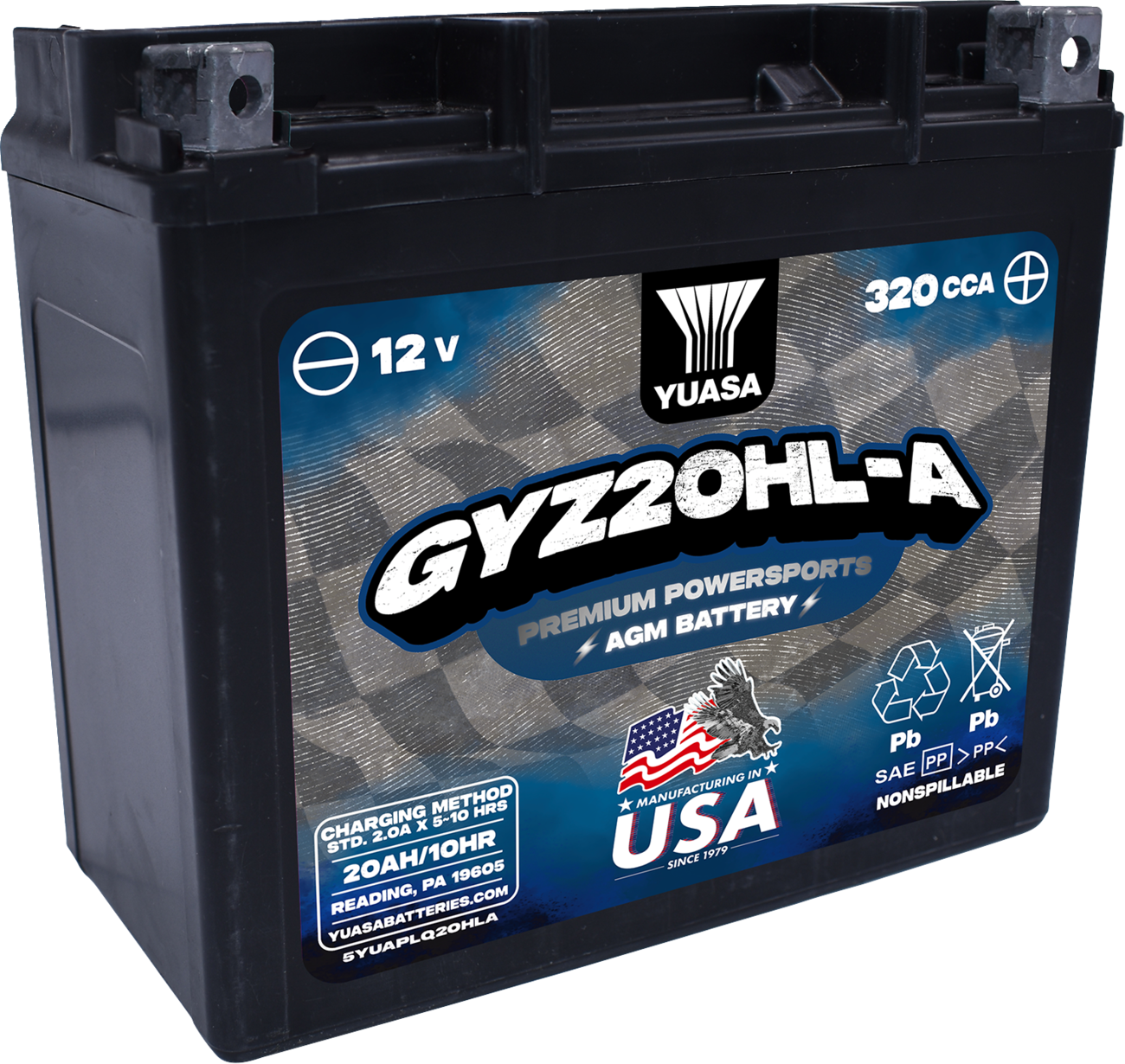 YUASA AGM Battery - GYZ20HL-A