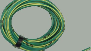 SHINDY 13' Wire Spool - 14 A/12 V - Green/Yellow