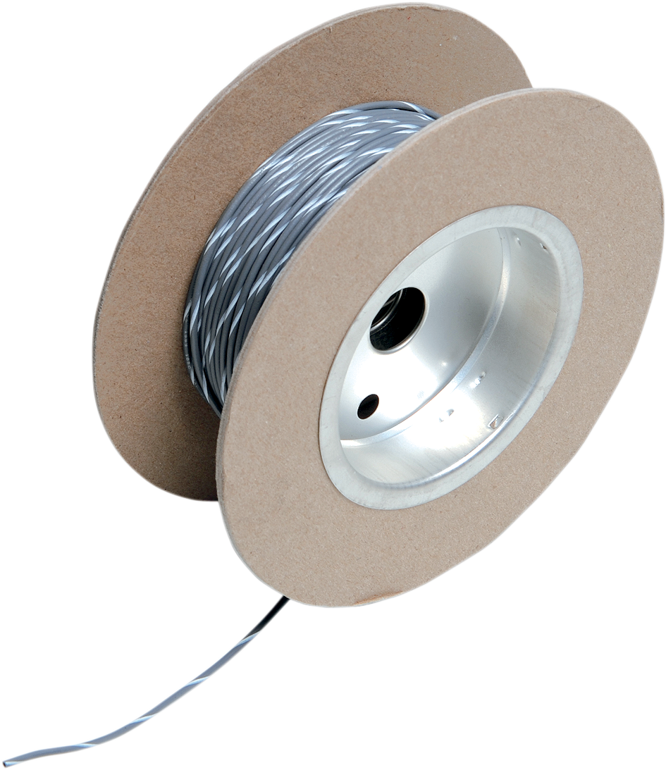 NAMZ 100' Wire Spool - 18 Gauge - Gray/White