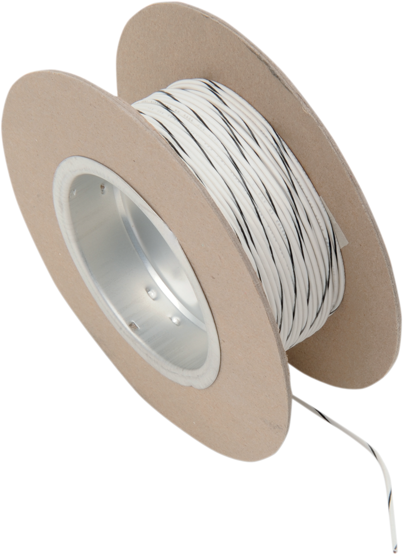 NAMZ 100' Wire Spool - 18 Gauge - White/Black