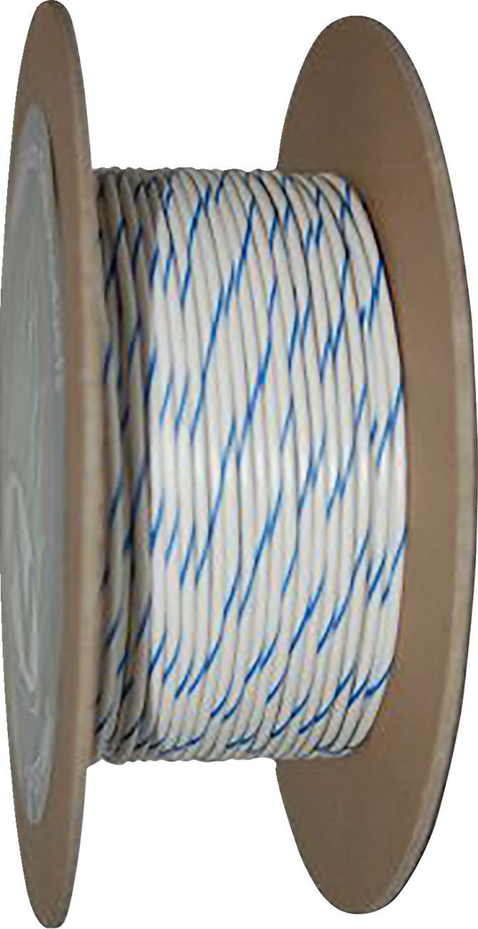 NAMZ 100' Wire Spool - 20 Gauge - White/Blue