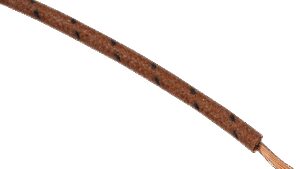 NAMZ 25' Cloth-Braided Wire Spool - 16 Gauge - Brown/Black