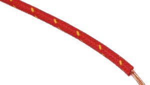 NAMZ 25' Cloth-Braided Wire Spool - 16 Gauge - Red/Yellow