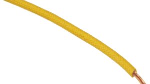 NAMZ 25' Cloth-Braided Wire Spool - 16 Gauge - Yellow