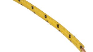 NAMZ 25' Cloth-Braided Wire Spool - 16 Gauge - Yellow/Black