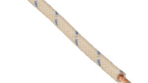 NAMZ 25' Cloth-Braided Wire Spool - 16 Gauge - White/Blue