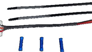 MOOSE OFFROAD Taillight Pigtail Harness - Polaris/Can-Am