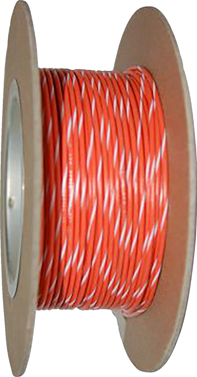 NAMZ 100' Wire Spool - 20 Gauge - Orange/White