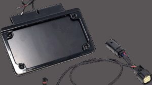 NAMZ Saddlebag Tag Holder w/ Illuminated License Plate Frame - '14 FLHT