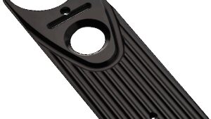 JOKER MACHINE Road King Dash Panel - Finned - Black Anodized