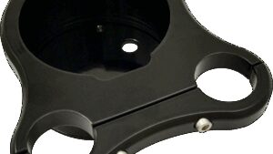 DRAG SPECIALTIES 1.25" T-Bar Single Gauge Mount - Gloss Black - For '00-'20 OEM Style Gauges