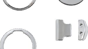 LA CHOPPERS Gauge Mount - Single - Chrome - Dyna/Sportster