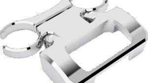 LA CHOPPERS T-Bar Gauge Mount - Chrome - 1.50" Diameter - M8 Softail