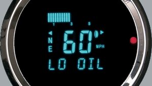 DAKOTA DIGITAL 3011 Round Digital Speedometer with Indicators - 3-3/8"