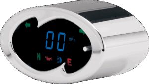 DAKOTA DIGITAL 5000 Series Wave Speedometer - Chrome - 2" H x 4.25" W